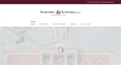 Desktop Screenshot of lukenbill-law.com