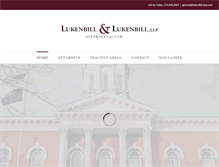 Tablet Screenshot of lukenbill-law.com